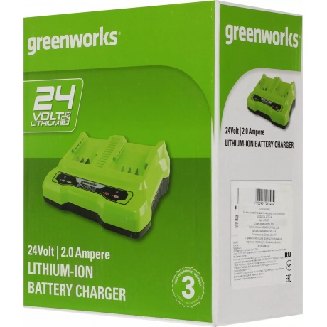 Зарядное устройство Greenworks G24X2UC2 (2931907) - фото 12