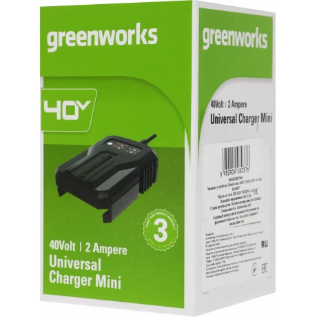 Зарядное устройство Greenworks G40UCM2M (2946507) - фото 11