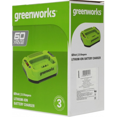 Зарядное устройство Greenworks G60UC (2932007) - фото 9