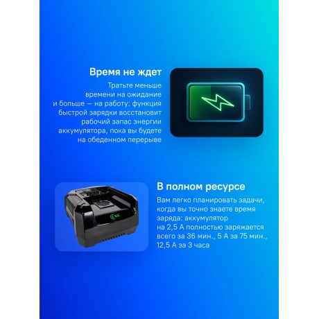 Зарядное устройство Greenworks GC82C (2914707) - фото 2
