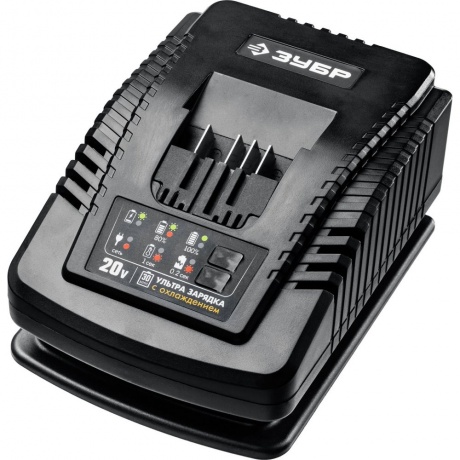 Зарядное устройство ЗУБР T7, 20 В, 6 А, для Li-Ion АКБ, Професси...