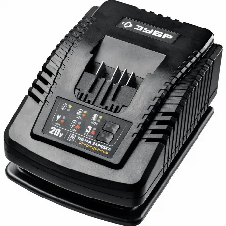 Зарядное устройство ЗУБР T7, 20 В, 6 А, для Li-Ion АКБ, Професси...