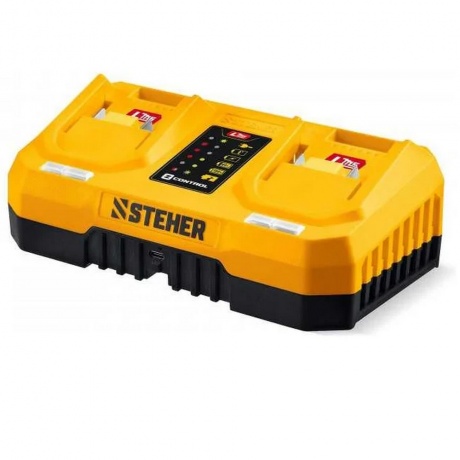 Зарядное устройство STEHER 20 В, 2 порта, 2 х 3 А, для LMS АКБ (...