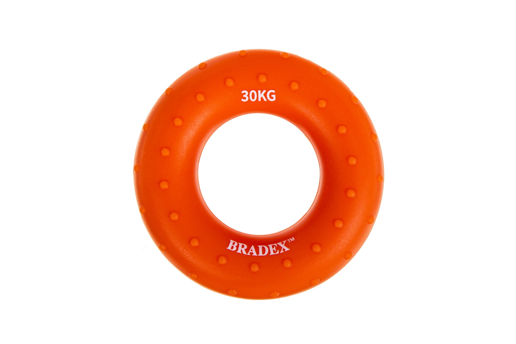 Кистевой эспандер 30 кг, круглый массажный, оранжевый (Resistance bands 60 LB)