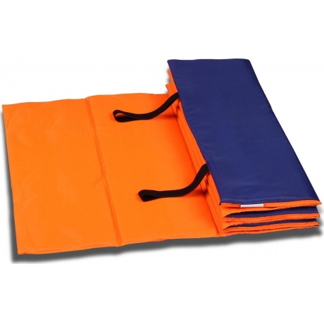 Коврик гимнастический взрослый INDIGO, SM-042, Оранжево-синий, 180*60 см - фото 1