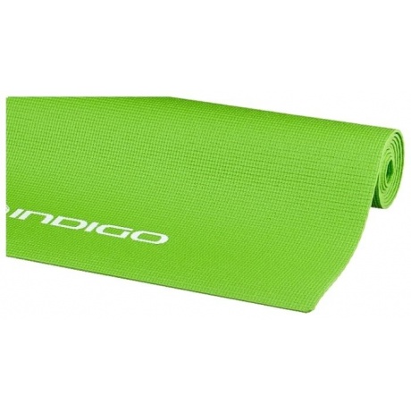 Коврик для йоги и фитнеса INDIGO PVC, YG03, Зеленый, 173*61*0,3 см - фото 3