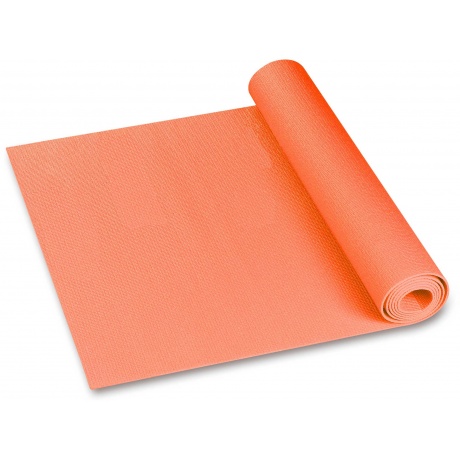 Коврик для йоги и фитнеса INDIGO PVC, YG03, Оранжевый, 173*61*0,3 см - фото 1