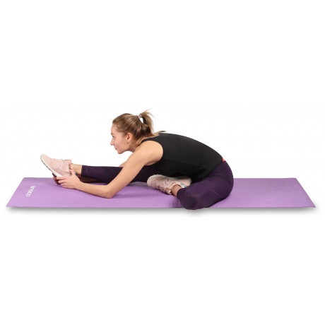 Коврик для йоги и фитнеса INDIGO PVC, YG03, Оранжевый, 173*61*0,3 см - фото 3
