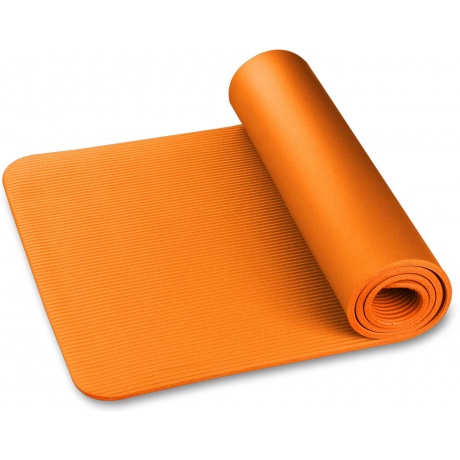 Коврик для йоги и фитнеса INDIGO NBR IN104 173*61*1 см Оранжевый - фото 5