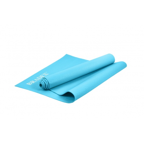 Коврик для йоги и фитнеса Bradex SF 0679, 183*61*0,3 см, бирюзовый (Yoga mat 183*61*0,3 cm light blue) - фото 1