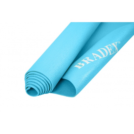 Коврик для йоги и фитнеса Bradex SF 0679, 183*61*0,3 см, бирюзовый (Yoga mat 183*61*0,3 cm light blue) - фото 2