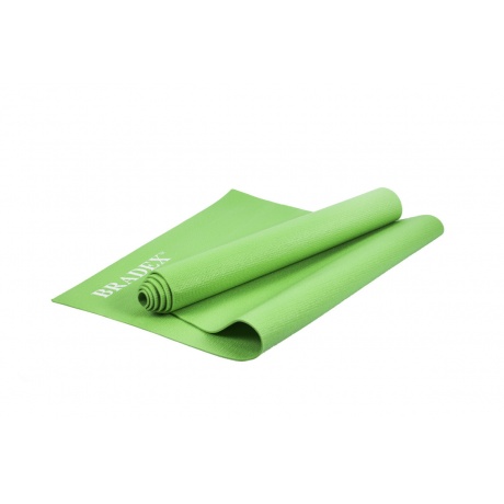 Коврик для йоги и фитнеса Bradex SF 0681, 173*61*0,4 см, зеленый (Yoga mat 173*61*0,4 cm green) - фото 1