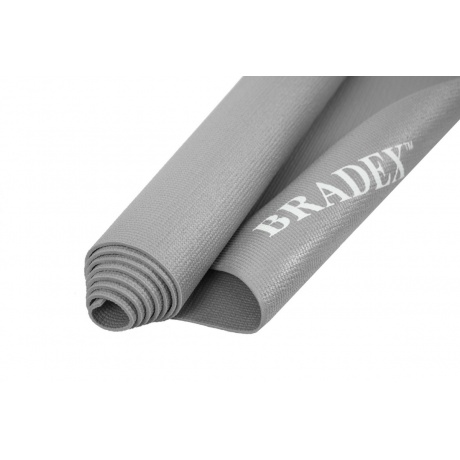 Коврик для йоги и фитнеса Bradex SF 0684, 173*61*0,5 см, серый (Yoga mat 173*61*0,5 cm gray) - фото 5