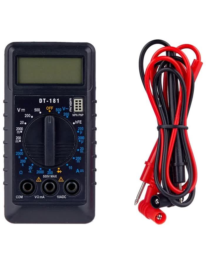Мультиметр DT 181 красный красный светодиодный цифровой вольтметр амперметр постоянного тока 100 в 10 а 0 28 дюйма вольт амперметр индикатор напряжения