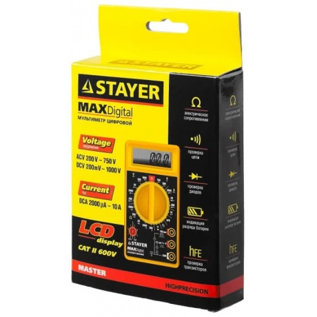 Мультиметр цифровой Stayer MASTER MAXDigital 45306 - фото 3