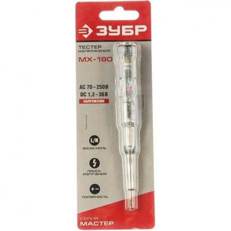 Тестер напряжения Зубр Мастер 45235 - фото 2