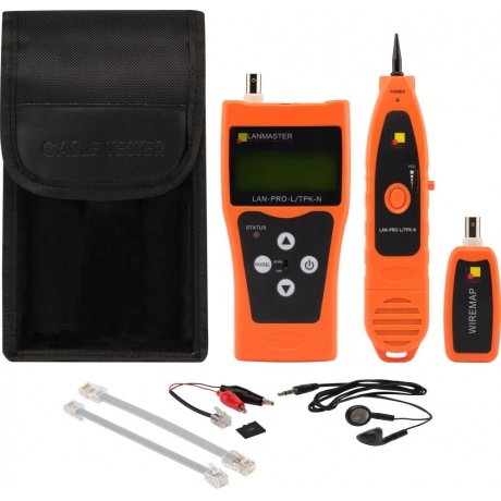 

Тестер кабельный Lanmaster LAN-PRO-L/TPK-N оранжевый черный