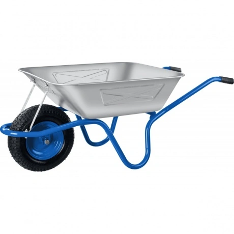 Тачка строительная одноколесная ЗУБР ПТ-250, 130 л, 250 кг, Проф...