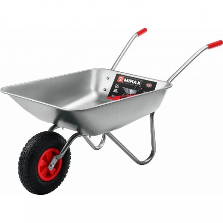 Тачка садовая одноколесная MIRAX MX-1, 65 л, 90 кг, (39900)