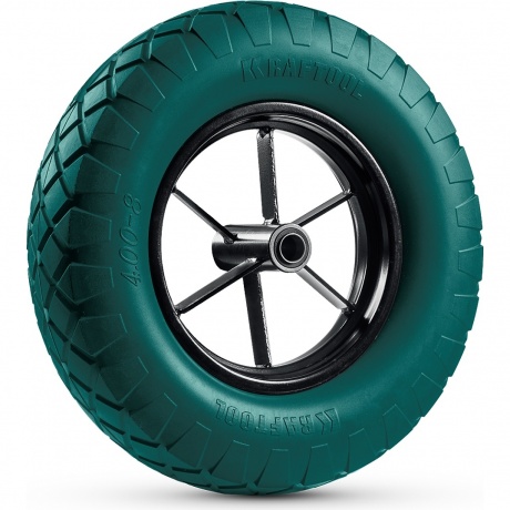 Колесо полиуретановое KRAFTOOL MAXDrive 4.80/4.00-8 х 380 мм, для тачек (арт. 39860, 39862), (39869)