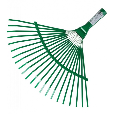 Грабли веерные пластинчатые металлические РОСТОК без черенка 385х450 мм - фото 2