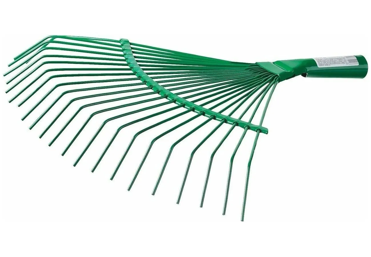 Грабли веерные проволочные металлические РОСТОК без черенка 375х430 мм