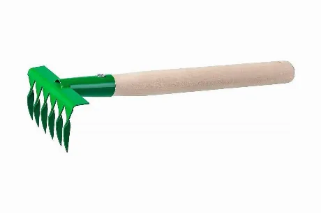 Грабельки садовые с деревянной ручкой, РОСТОК 39611, 6 витых зуб...