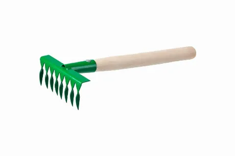 Грабельки садовые с деревянной ручкой, РОСТОК 39613, 8 витых зуб...