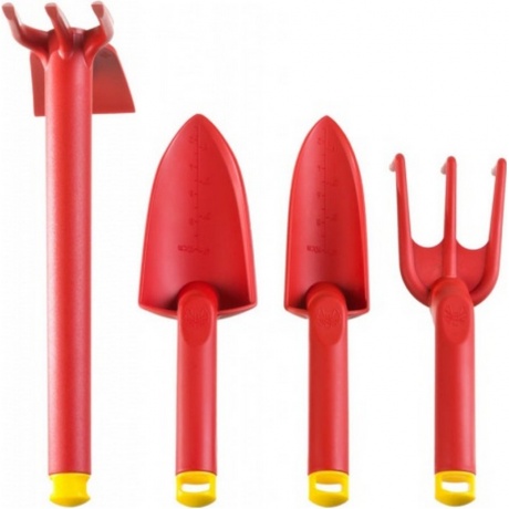 

Набор садовый GRINDA 4 предмета: 2 совка, рыхлитель, мотыга-рыхлитель, (421360-H4)