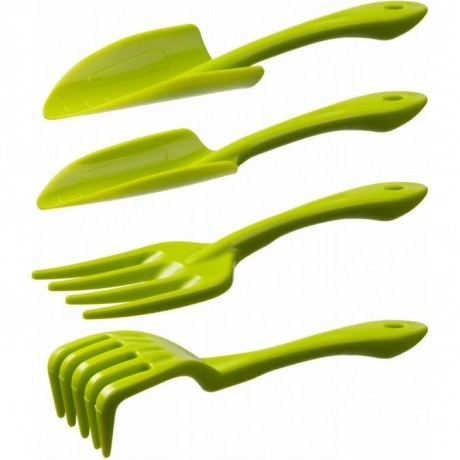 Набор садовый РОСТОК 4 предмета: вилка, грабельки, 2 совка, (421...