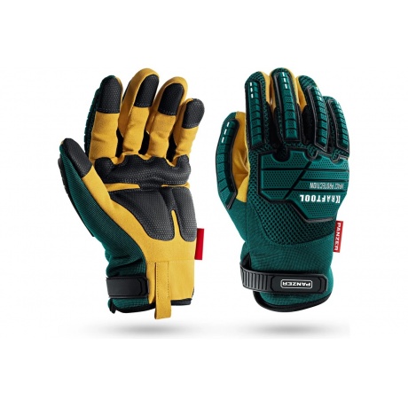 Перчатки KRAFTOOL PANZER р.L (9), профессиональные комбинированн...