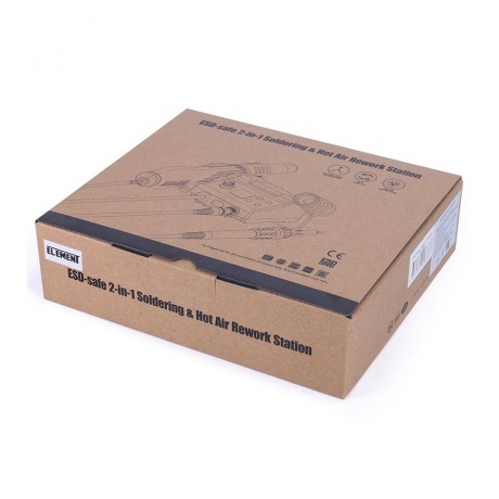 Паяльная станция ELEMENT 915 Mini (фен+паяльник) - фото 5