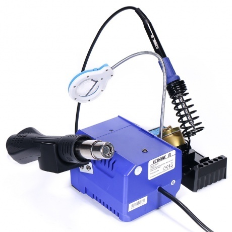 Станция паяльная ELEMENT 112 (фен + паяльник) - фото 4