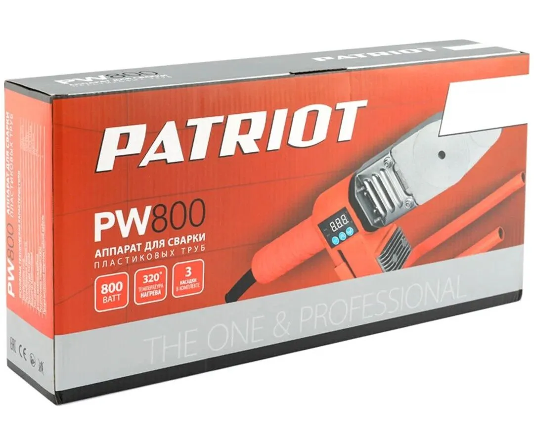 Аппарат для сварки пластиковых труб Patriot PW 800 170302015 - фото 9