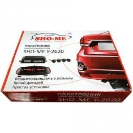 Парктроник Sho-Me Y-2620 Black (4 датчика задняя индикация, 22мм) - фото 6