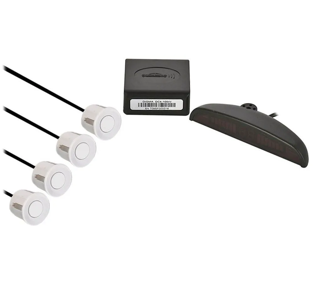Парктроник Digma DCK-100W 4 датчика 22мм белый - фото 2