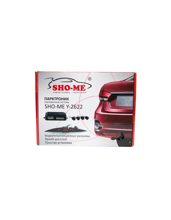 Парктроник Sho-Me Y-2622 4 датчика 22мм черный - фото 1
