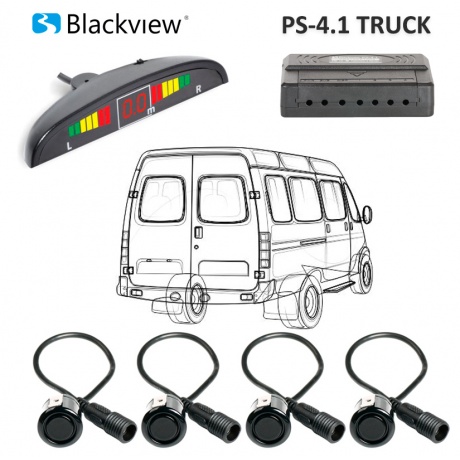 Парктроник для коммерческого транспорта Blackview PS-4.1 TRUCK BLACK - фото 5