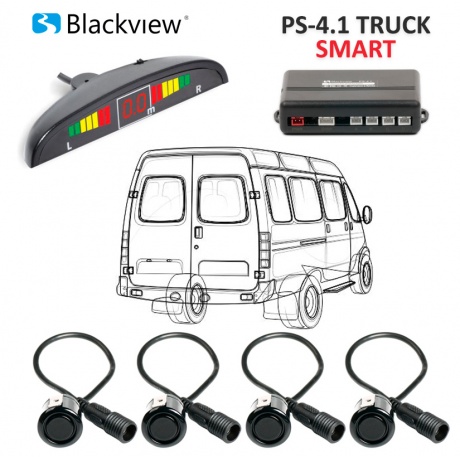 Парктроник для коммерческого транспорта Blackview PS-4.1 TRUCK SMART BLACK - фото 2