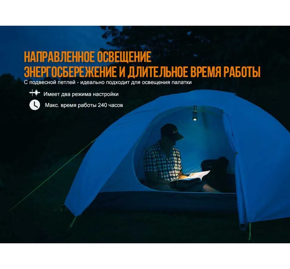 Фонарь светодиодный Fenix CL26R, 400 лм, черный - фото 4