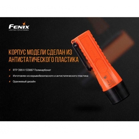 Фонарь светодиодный Fenix WF11E, 200 лм, 3-АА - фото 9