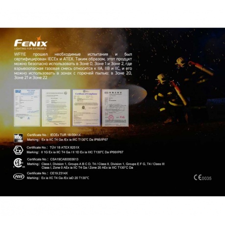 Фонарь светодиодный Fenix WF11E, 200 лм, 3-АА - фото 8