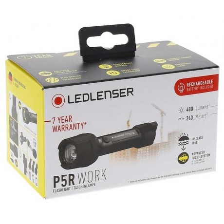 Фонарь светодиодный LED Lenser P5R Work, 480 лм, аккумулятор - фото 10