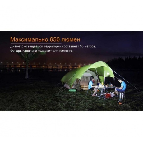 Фонарь светодиодный Fenix CL30R черный, 650 лм, аккумулятор - фото 5