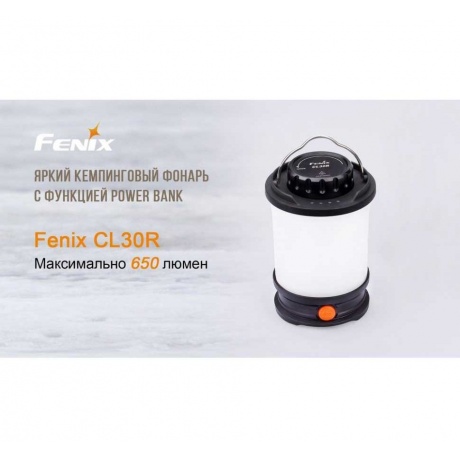 Фонарь светодиодный Fenix CL30R черный, 650 лм, аккумулятор - фото 2