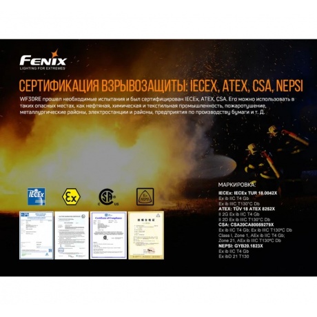 Фонарь Fenix WF30RE - фото 8