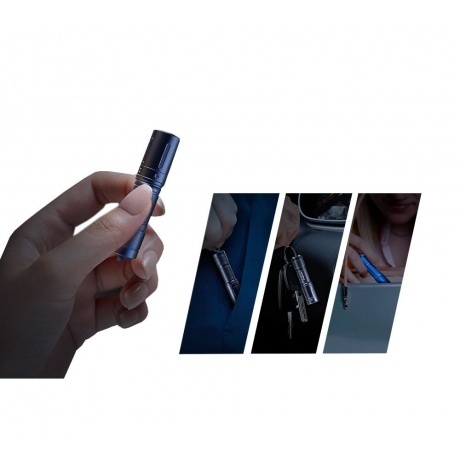 Фонарь светодиодный Fenix E01 V2.0, черный, 100 лм - фото 3