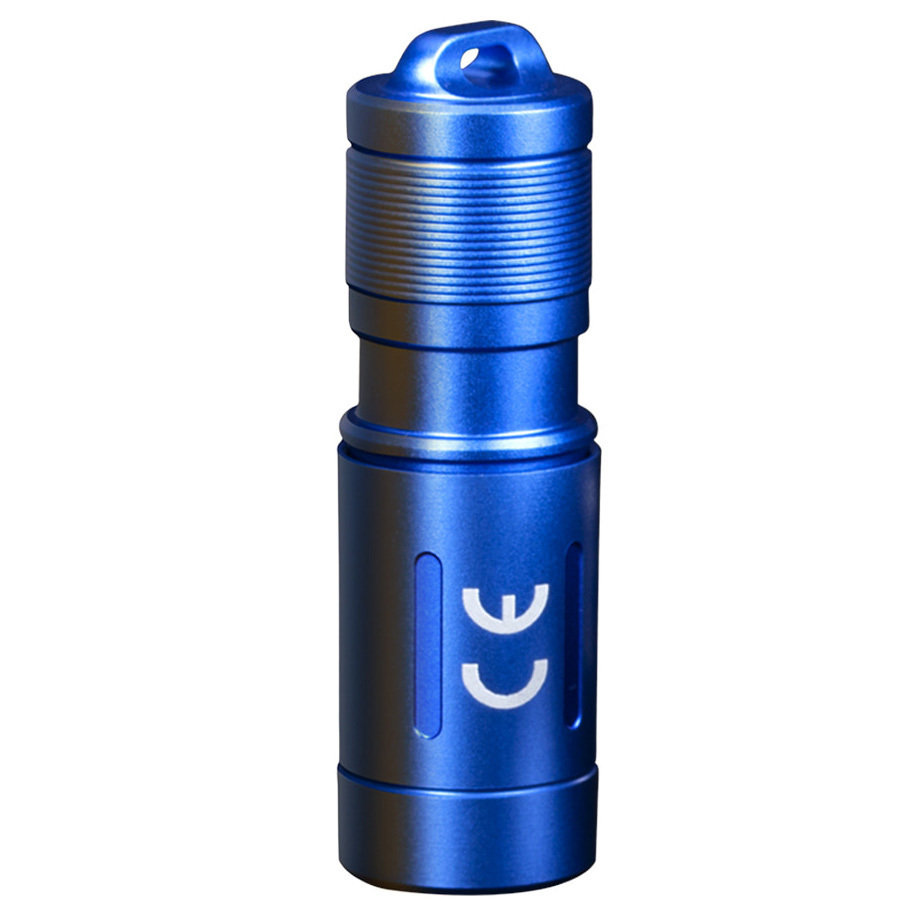 Фонарь-брелок светодиодный Fenix E02R, голубой, 200 лм, встроенный аккумулятор фонарь брелок светодиодный fenix e12v20 160 лм