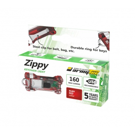 Мультифонарь светодиодный Armytek Zippy Red, 160 лм, аккумулятор - фото 5