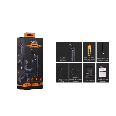 Фонарь светодиодный Fenix WT25R, 1000 лм - фото 7